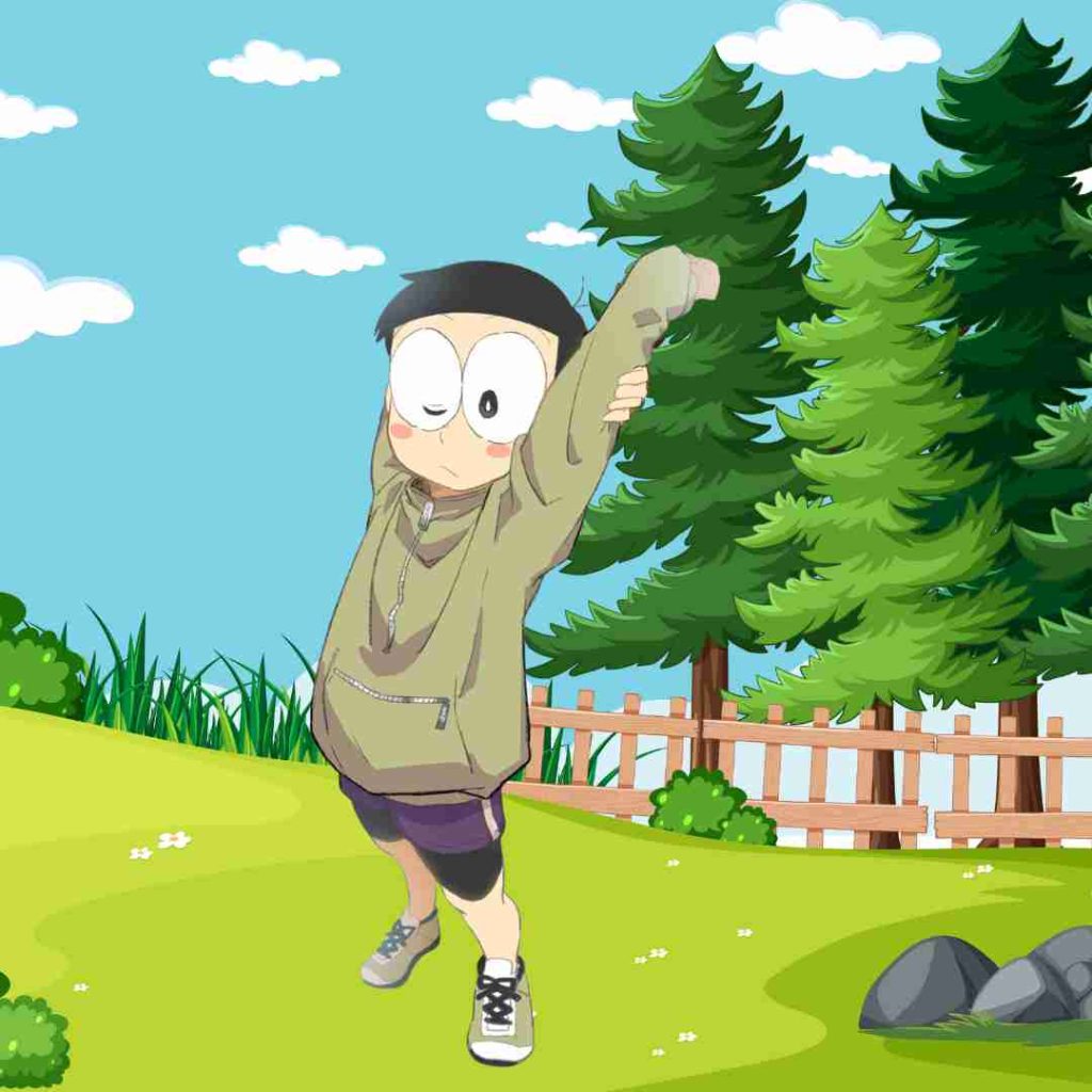 Playful Nobita DP for WhatsApp