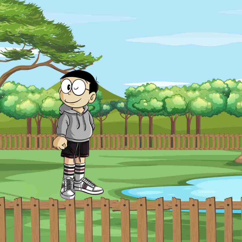 Playful Nobita DP for WhatsApp